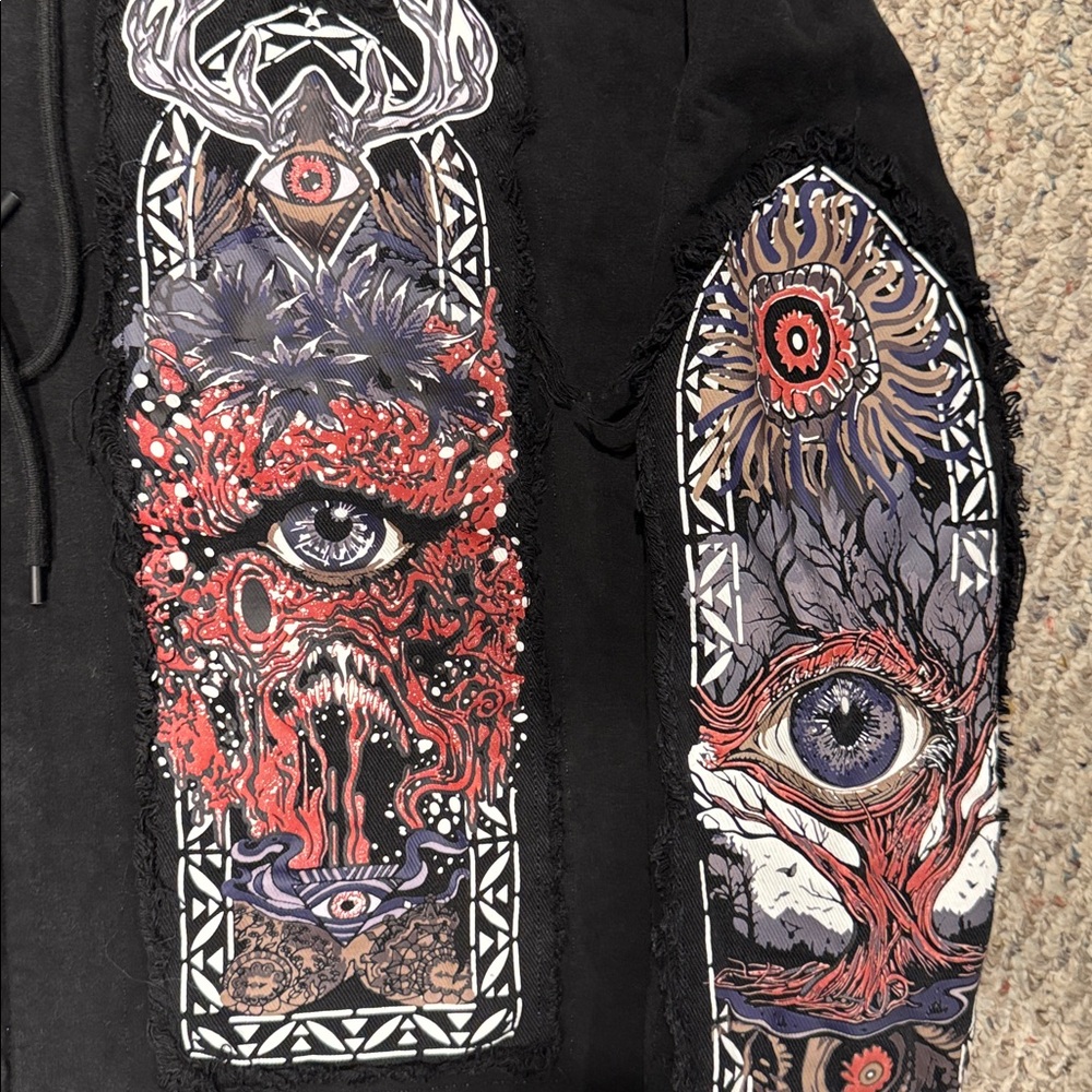 Hudson Outerwear Black acid window Hoodie size 2X - Picture 2 of 4